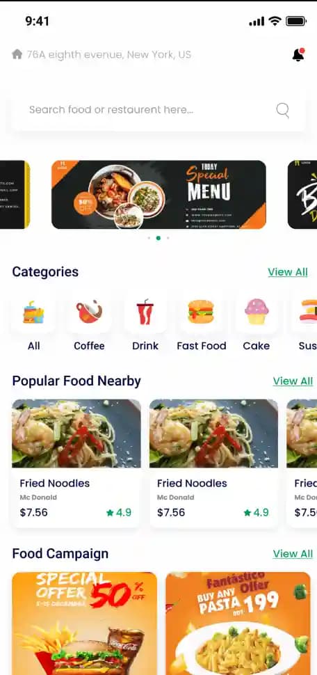 Tio Food App - Menu Digital